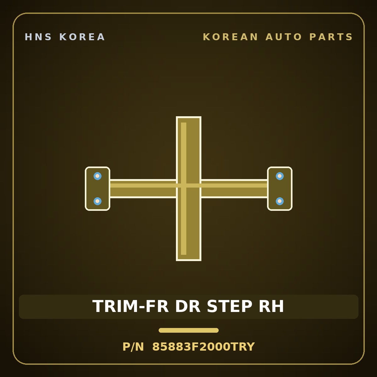 Genuine Mobis TRIM-FR DR STEP RH 85883F2000TRY for Elantra 2016 HNS Parts Korea