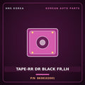 Genuine Mobis TAPE-RR DR BLACK FR,LH 8638102001 for Atos 2001 HNS Parts Korea