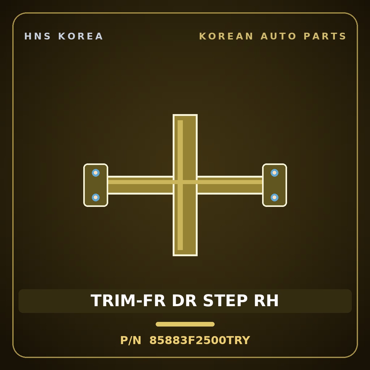 Genuine Mobis TRIM-FR DR STEP RH 85883F2500TRY for Elantra 2016 HNS Parts Korea