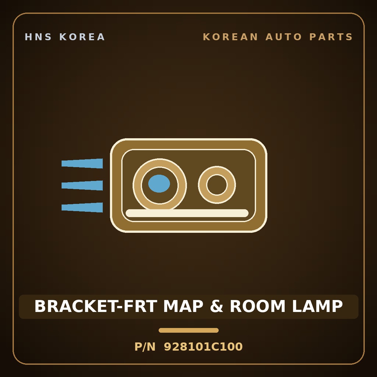 Genuine Mobis BRACKET-FRT MAP & ROOM LAMP 928101C100 for Click 2006 HNS Parts Korea