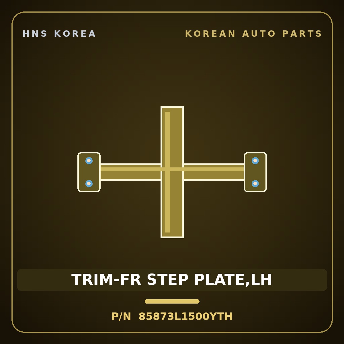 Genuine Mobis TRIM-FR STEP PLATE,LH 85873L1500YTH for Sonata 2019 HNS Parts Korea