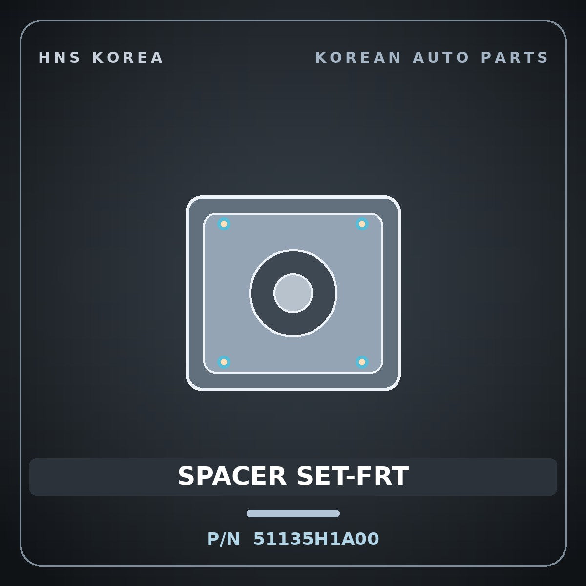 Genuine Mobis SPACER SET-FRT 51135H1A00 for Terracan 2000 HNS Parts Korea