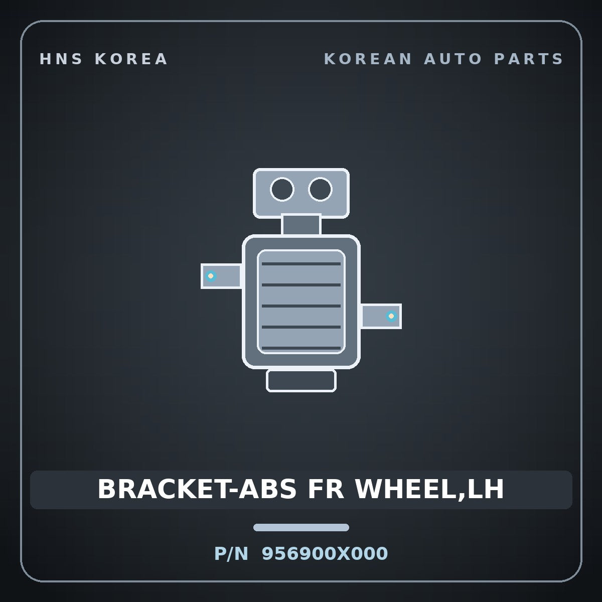 Genuine Mobis BRACKET-ABS FR WHEEL,LH 956900X000 for BlueOn 2011 HNS Parts Korea
