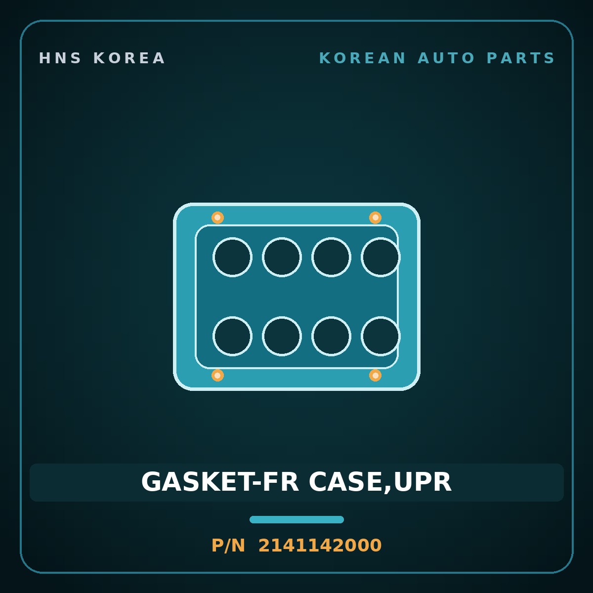 Genuine Mobis GASKET-FR CASE,UPR 2141142000 for Grace 1995 HNS Parts Korea