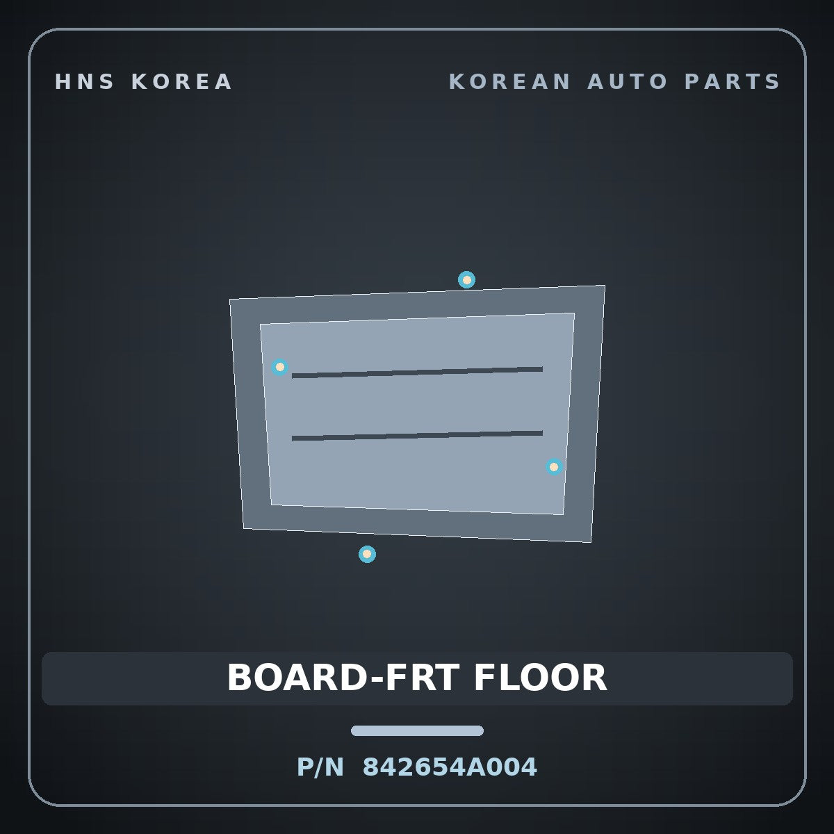 Genuine Mobis BOARD-FRT FLOOR 842654A004 for Starex 2006 HNS Parts Korea