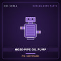 Genuine Mobis HOSE-PIPE OIL PUMP 643737A001 for 11-Ton Truck 1997 HNS Parts Korea