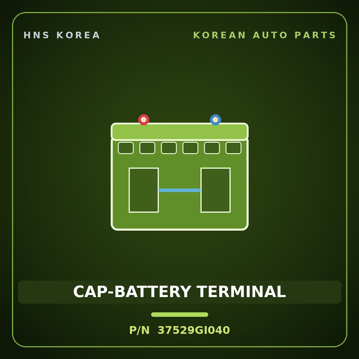 Genuine Mobis CAP-BATTERY TERMINAL 37529GI040 for EV6 2021 HNS Parts Korea