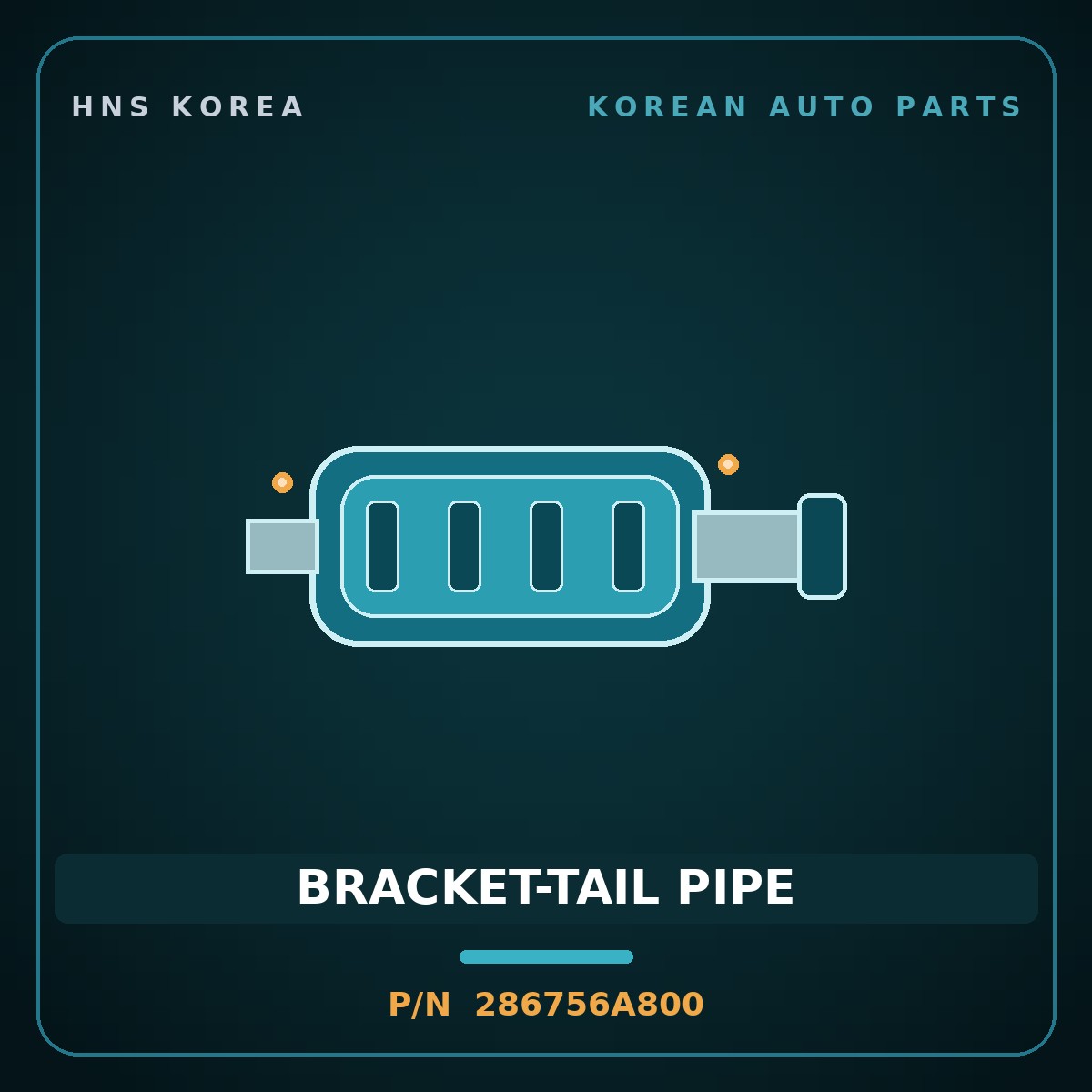 Genuine Mobis BRACKET-TAIL PIPE 286756A800 for 5-Ton Truck 1997 HNS Parts Korea