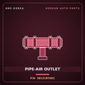 Genuine Mobis PIPE-AIR OUTLET 381318Y001 for 5-Ton Truck 1997 HNS Parts Korea