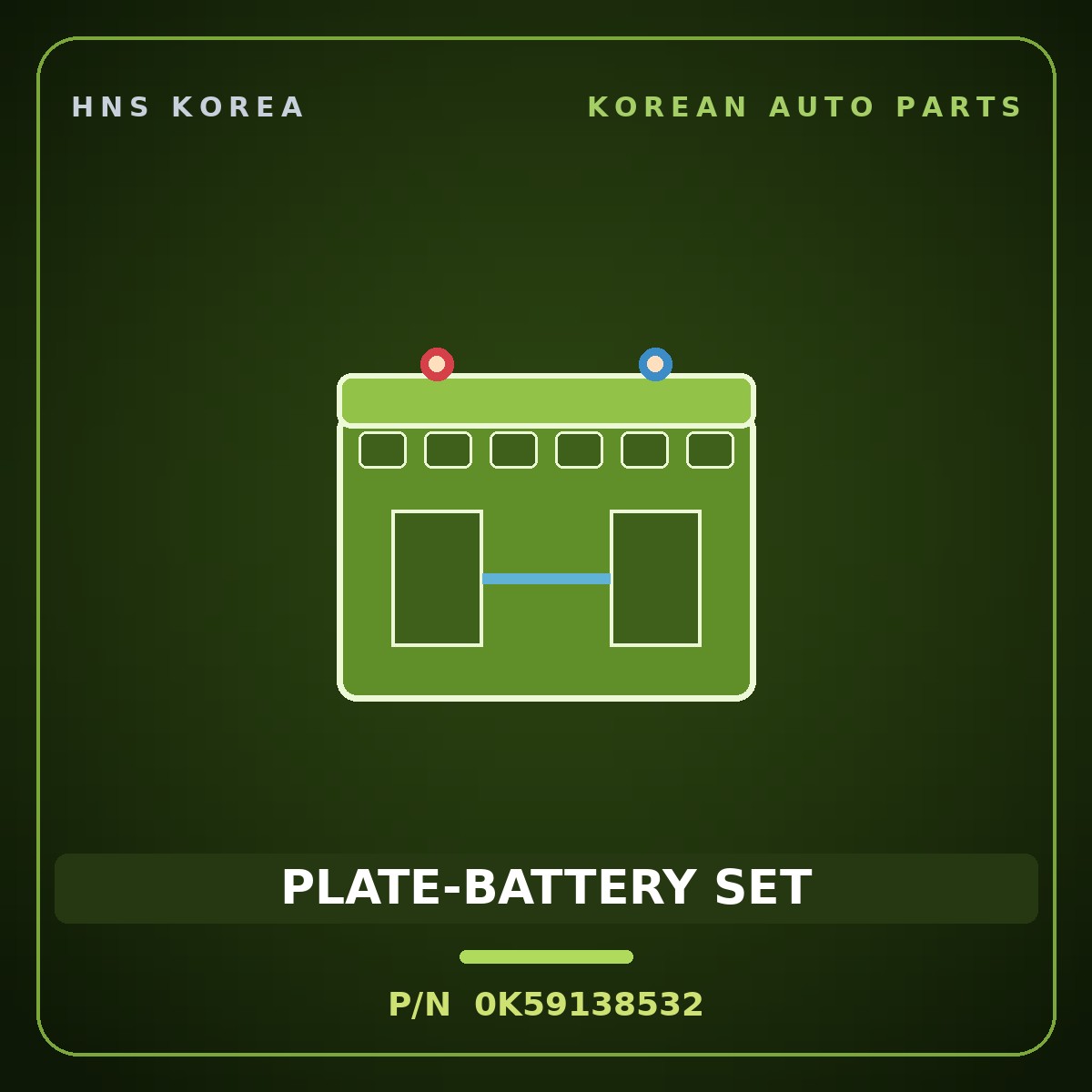 Genuine Mobis PLATE-BATTERY SET 0K59138532 for Bongo 1996 HNS Parts Korea