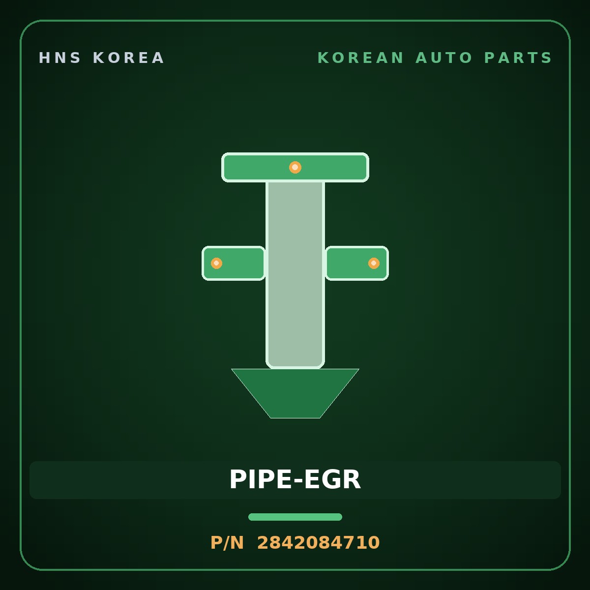 Genuine Mobis PIPE-EGR 2842084710 for Express 2006 HNS Parts Korea
