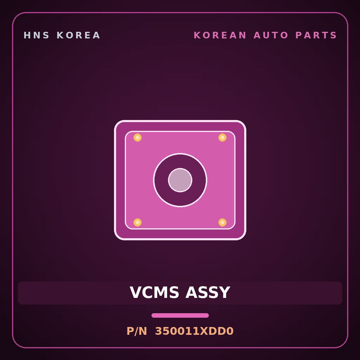 Genuine Mobis VCMS ASSY 350011XDD0 for Genesis GV70 2022 HNS Parts Korea