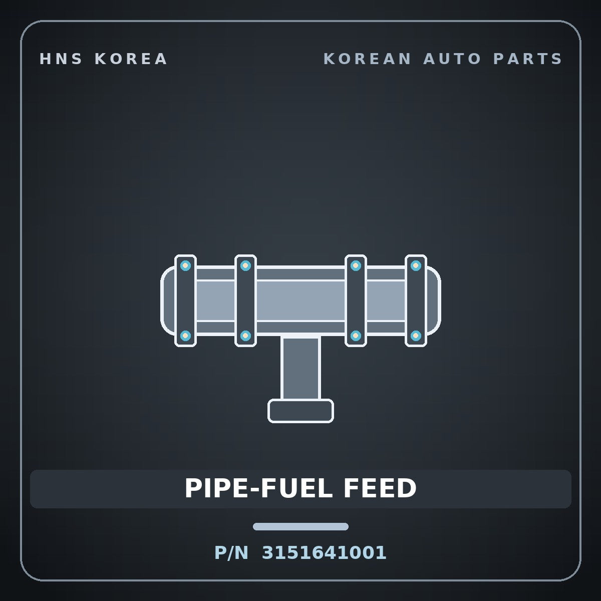 Genuine Mobis PIPE-FUEL FEED 3151641001 for County 1998 HNS Parts Korea