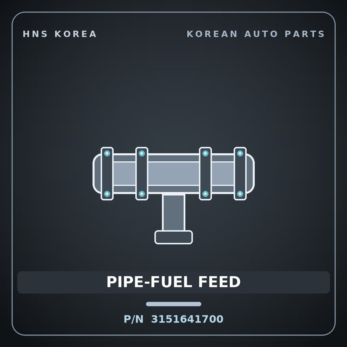 Genuine Mobis PIPE-FUEL FEED 3151641700 for County 1998 HNS Parts Korea
