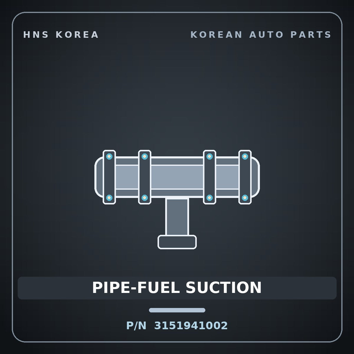 Genuine Mobis PIPE-FUEL SUCTION 3151941002 for County 1998 HNS Parts Korea