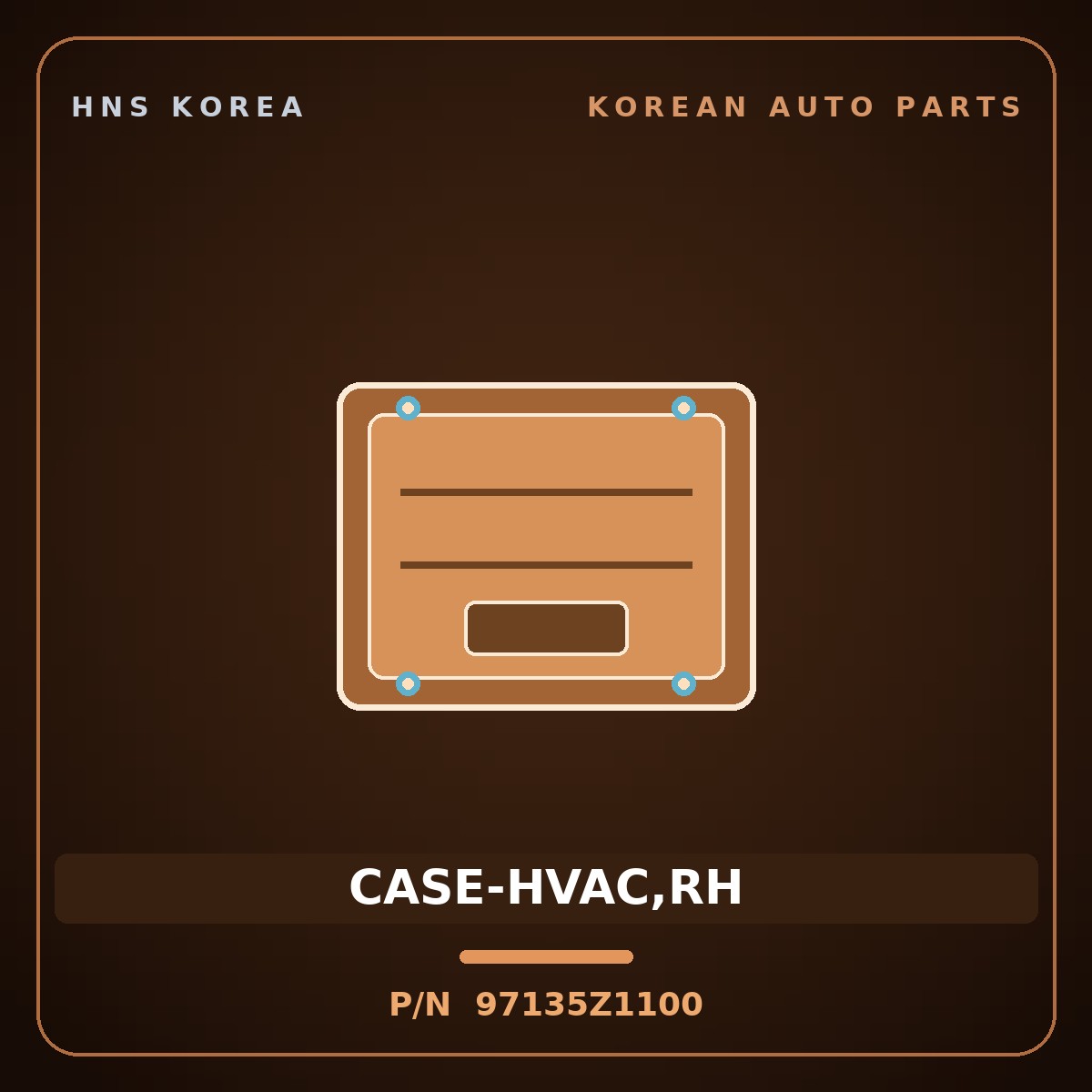 Genuine Mobis CASE-HVAC,RH 97135Z1100 for ST1 2023 HNS Parts Korea