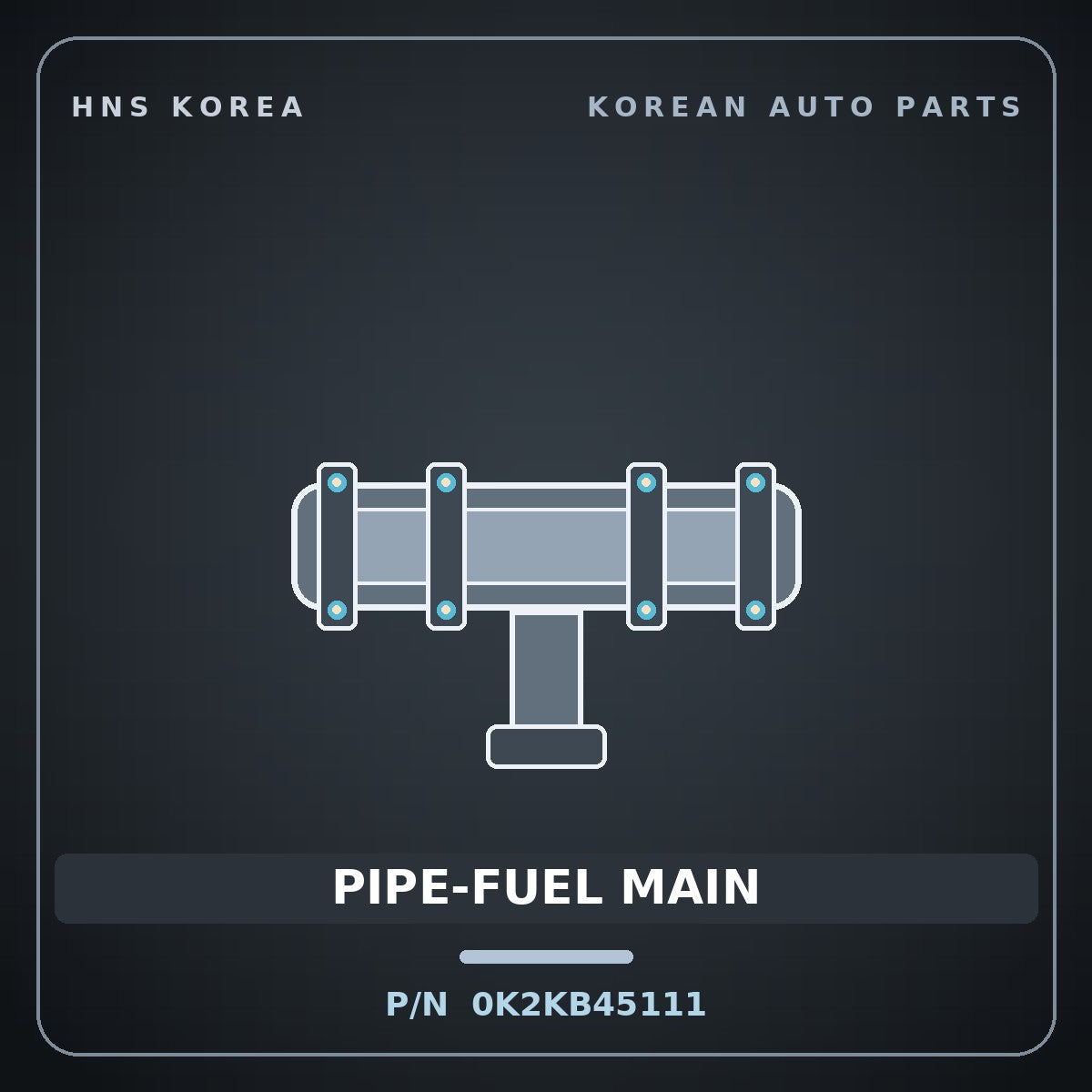 Genuine Mobis PIPE-FUEL MAIN 0K2KB45111 for Carens 2002 HNS Parts Korea