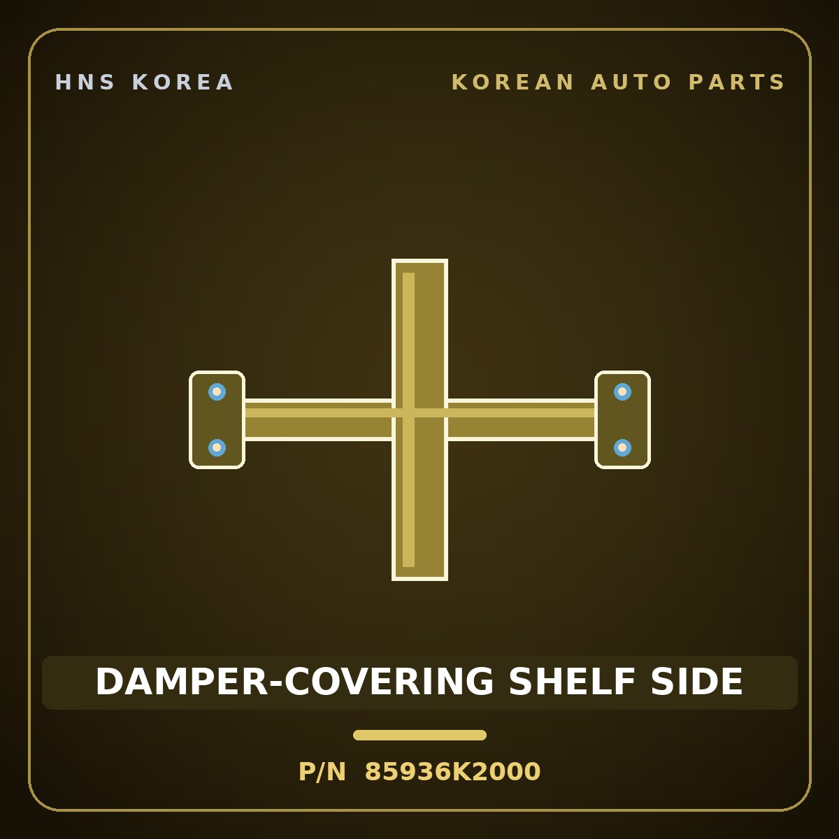 Genuine Mobis DAMPER-COVERING SHELF SIDE 85936K2000 for Casper 2019 HNS Parts Korea