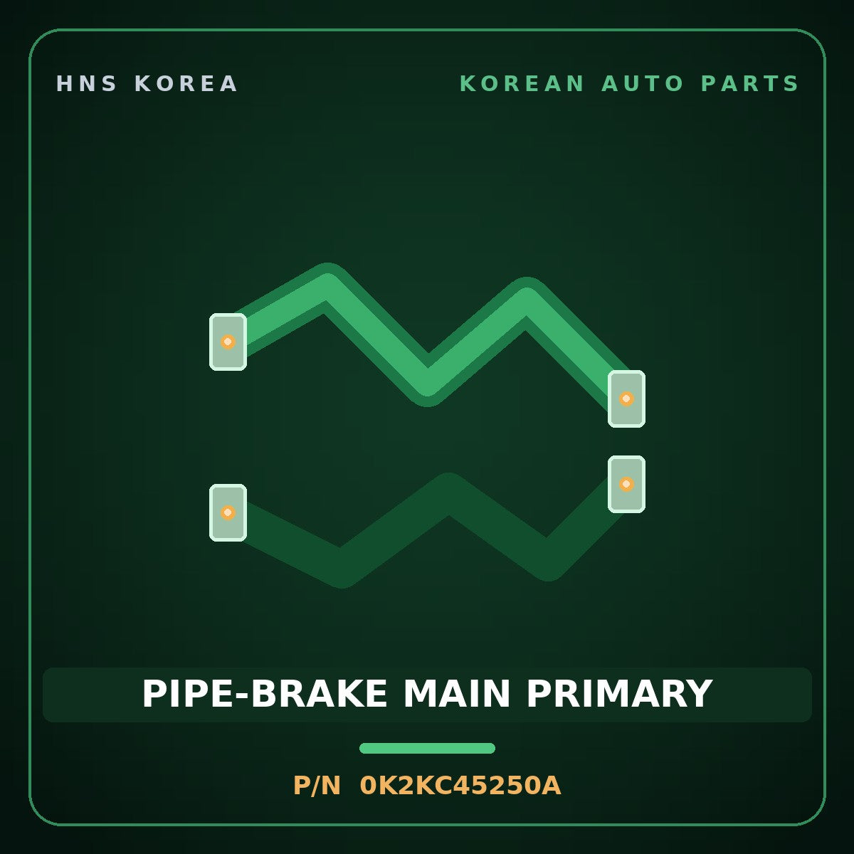 Genuine Mobis PIPE-BRAKE MAIN PRIMARY 0K2KC45250A for Carens 2002 HNS Parts Korea