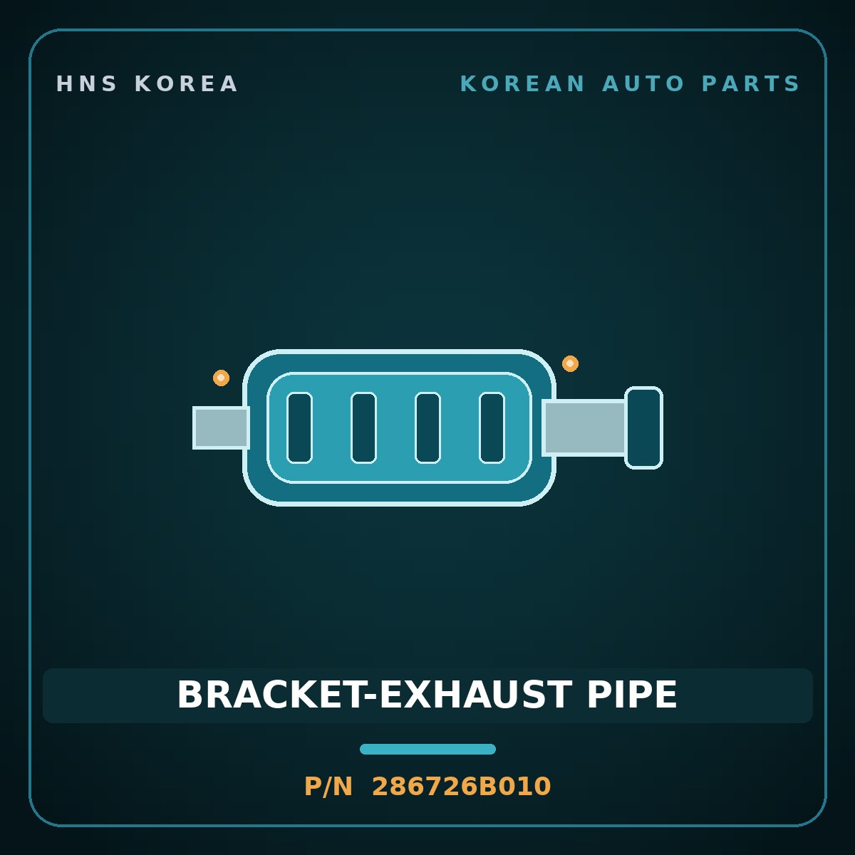 Genuine Mobis BRACKET-EXHAUST PIPE 286726B010 for Mega Truck 2004 HNS Parts Korea
