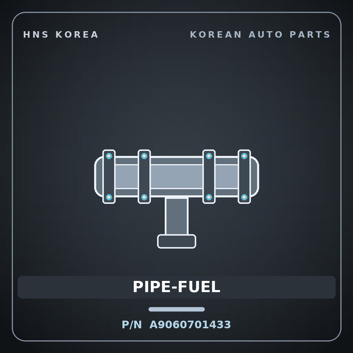 Genuine Mobis PIPE-FUEL A9060701433 for Global 900 2003 HNS Parts Korea