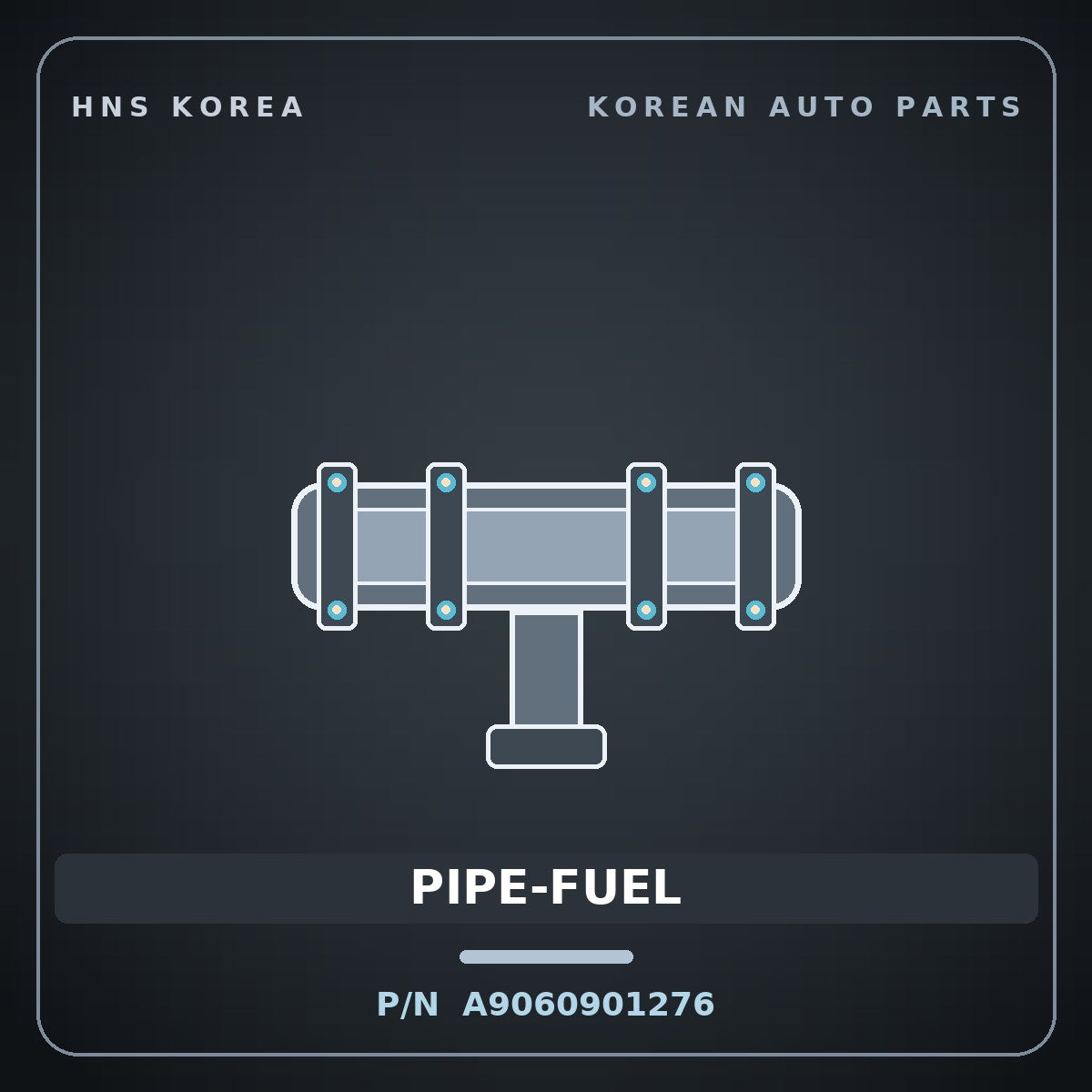 Genuine Mobis PIPE-FUEL A9060901276 for Global 900 2003 HNS Parts Korea