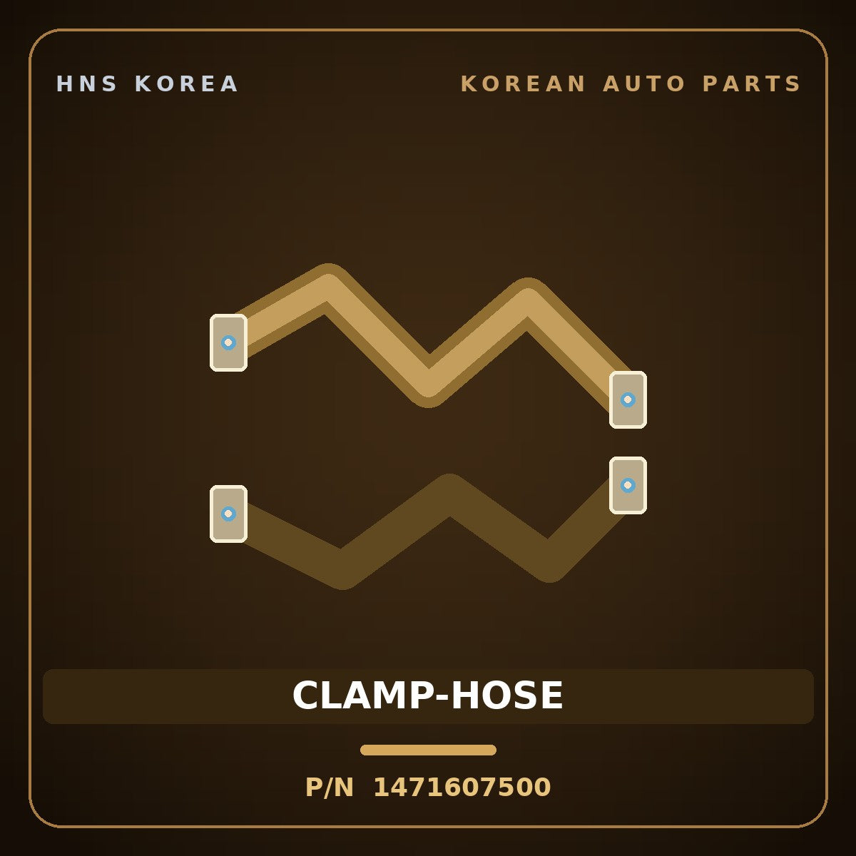Genuine Mobis CLAMP-HOSE 1471607500 for Nexo 2018 HNS Parts Korea