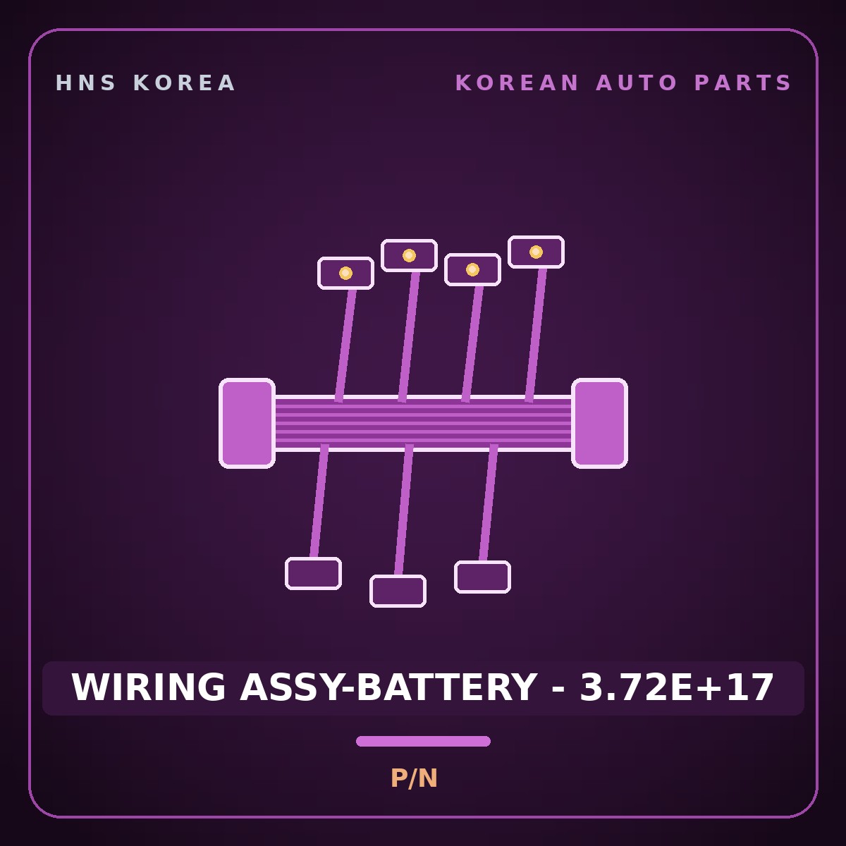 Genuine Mobis WIRING ASSY-BATTERY - 3.72E+17  for Sorento 2002 HNS Parts Korea