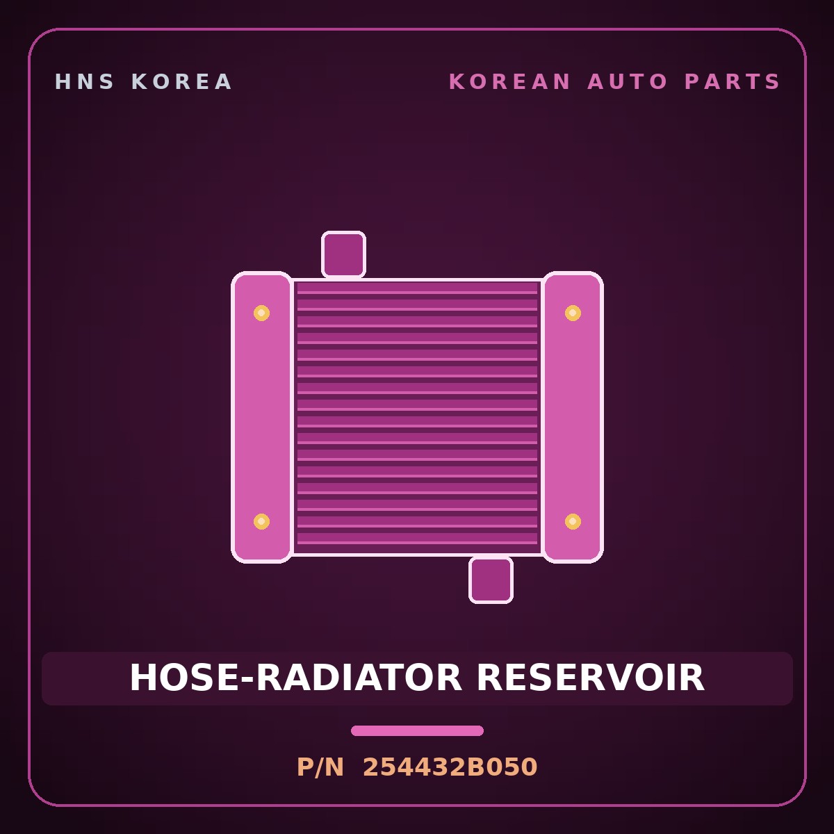 Genuine Mobis HOSE-RADIATOR RESERVOIR 254432B050 for Santa Fe 2006 HNS Parts Korea