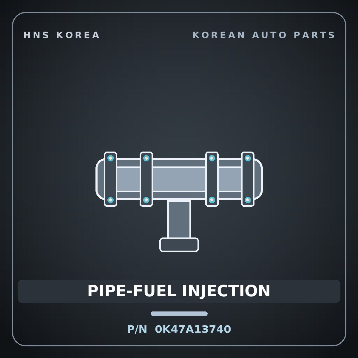Genuine Mobis PIPE-FUEL INJECTION 0K47A13740 for Frontier 1995 HNS Parts Korea