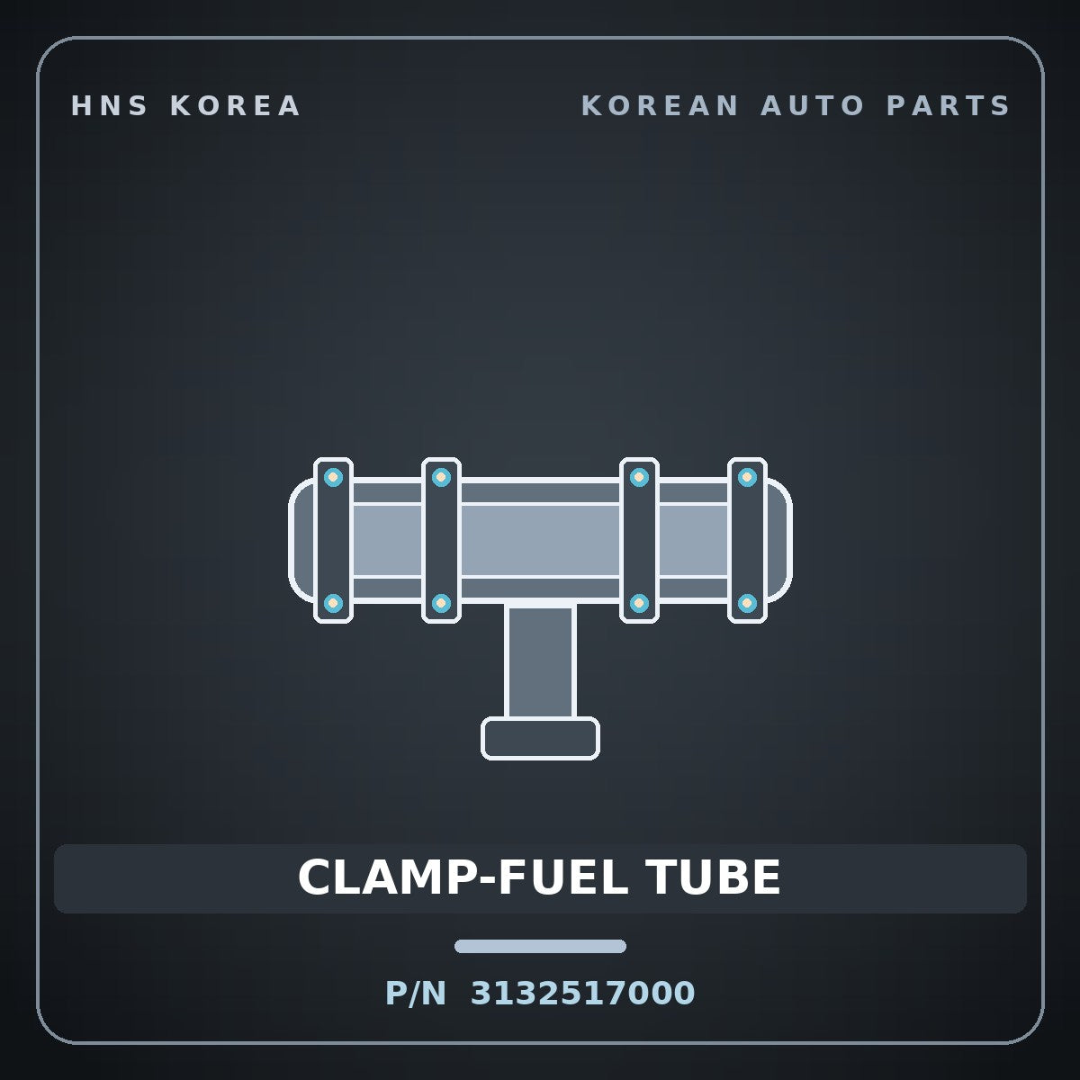 Genuine Mobis CLAMP-FUEL TUBE 3132517000 for Lavita 2006 HNS Parts Korea