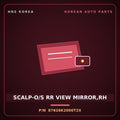 Genuine Mobis SCALP-O/S RR VIEW MIRROR,RH 87626K2000T2X for Venue 2019 HNS Parts Korea