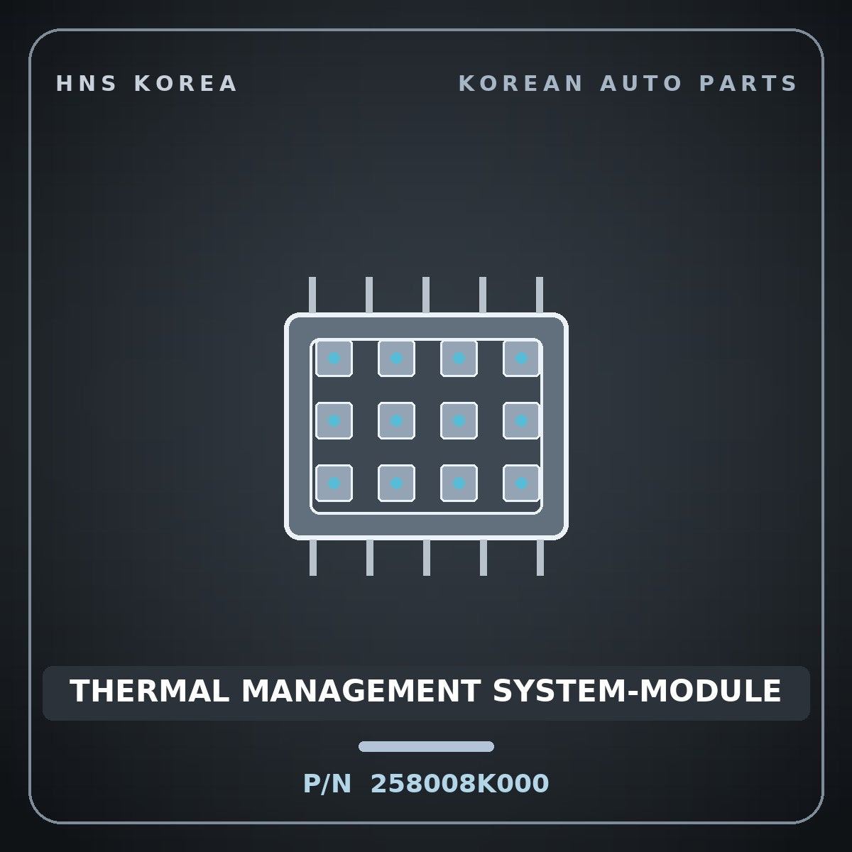 Genuine Mobis THERMAL MANAGEMENT SYSTEM-MODULE 258008K000 for Elec City 2008 HNS Parts Korea
