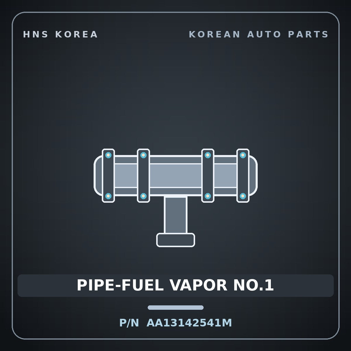 Genuine Mobis PIPE-FUEL VAPOR NO.1 AA13142541M for Towner 2000 HNS Parts Korea