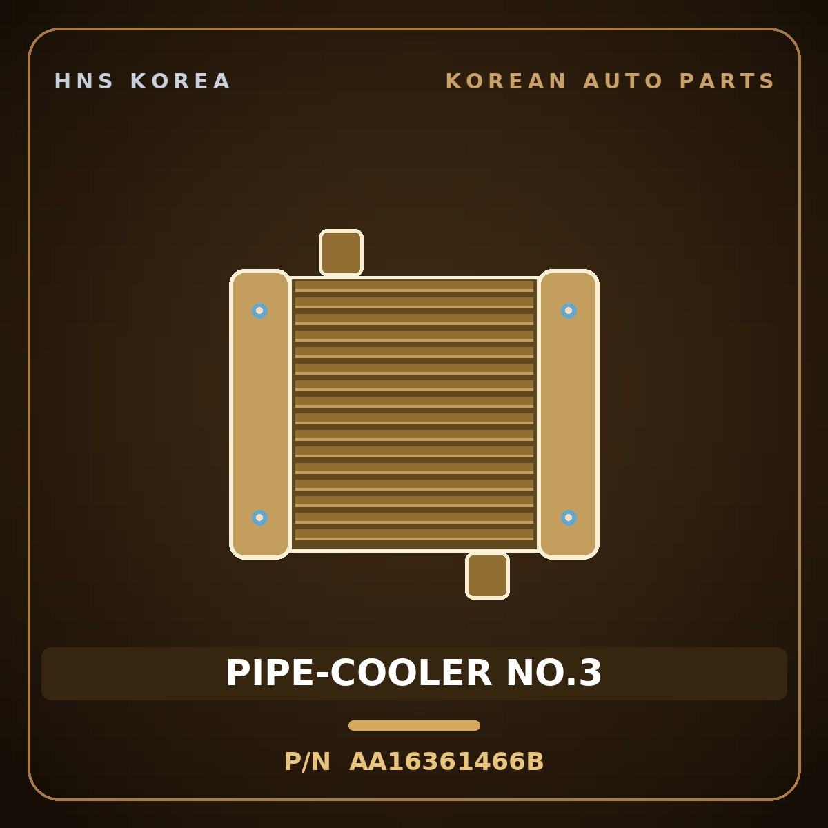 Genuine Mobis PIPE-COOLER NO.3 AA16361466B for Towner 2000 HNS Parts Korea