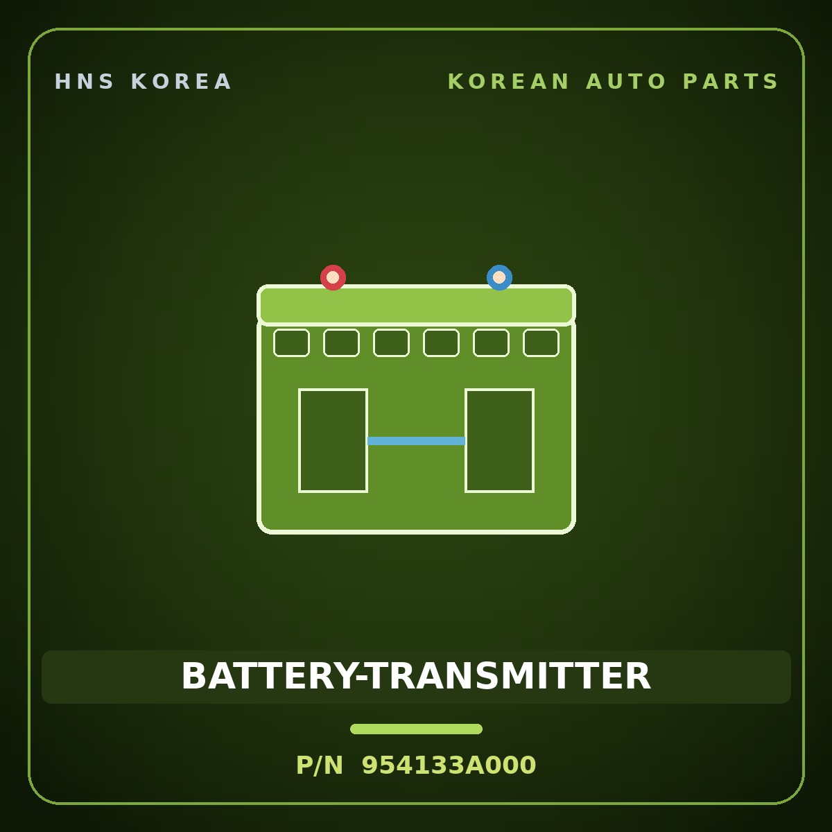 Genuine Mobis BATTERY-TRANSMITTER 954133A000 for 11-Ton Truck 1995 HNS Parts Korea