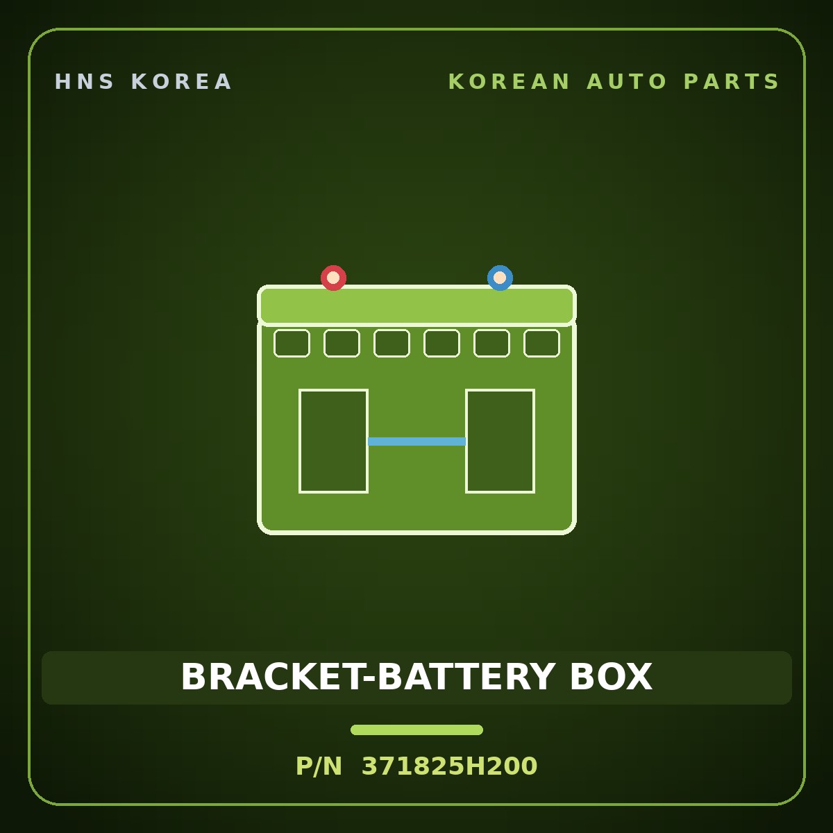 Genuine Mobis BRACKET-BATTERY BOX 371825H200 for 5-Ton Truck 1997 HNS Parts Korea