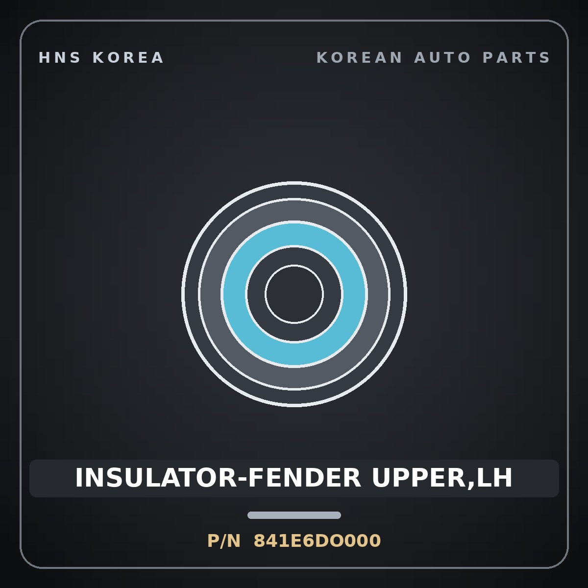 Genuine Mobis INSULATOR-FENDER UPPER,LH 841E6DO000 for EV9 2023 HNS Parts Korea