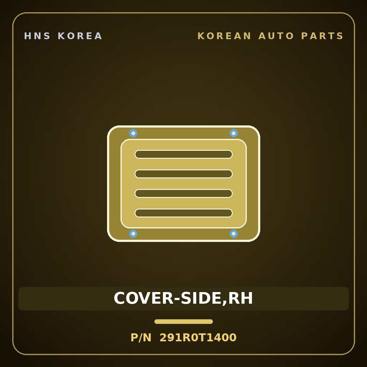 Genuine Mobis COVER-SIDE,RH 291R0T1400 for G80 2020 HNS Parts Korea