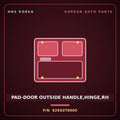 Genuine Mobis PAD-DOOR OUTSIDE HANDLE,HINGE,RH 82663T6000 for G80 2020 HNS Parts Korea