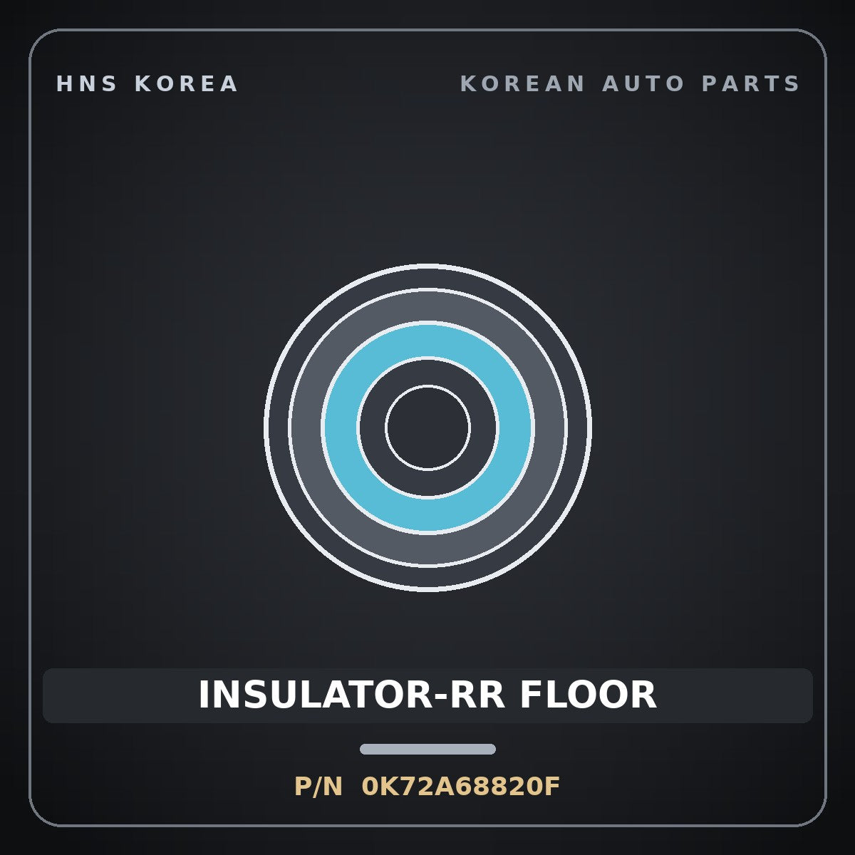 Genuine Mobis INSULATOR-RR FLOOR 0K72A68820F for Bongo 1996 HNS Parts Korea