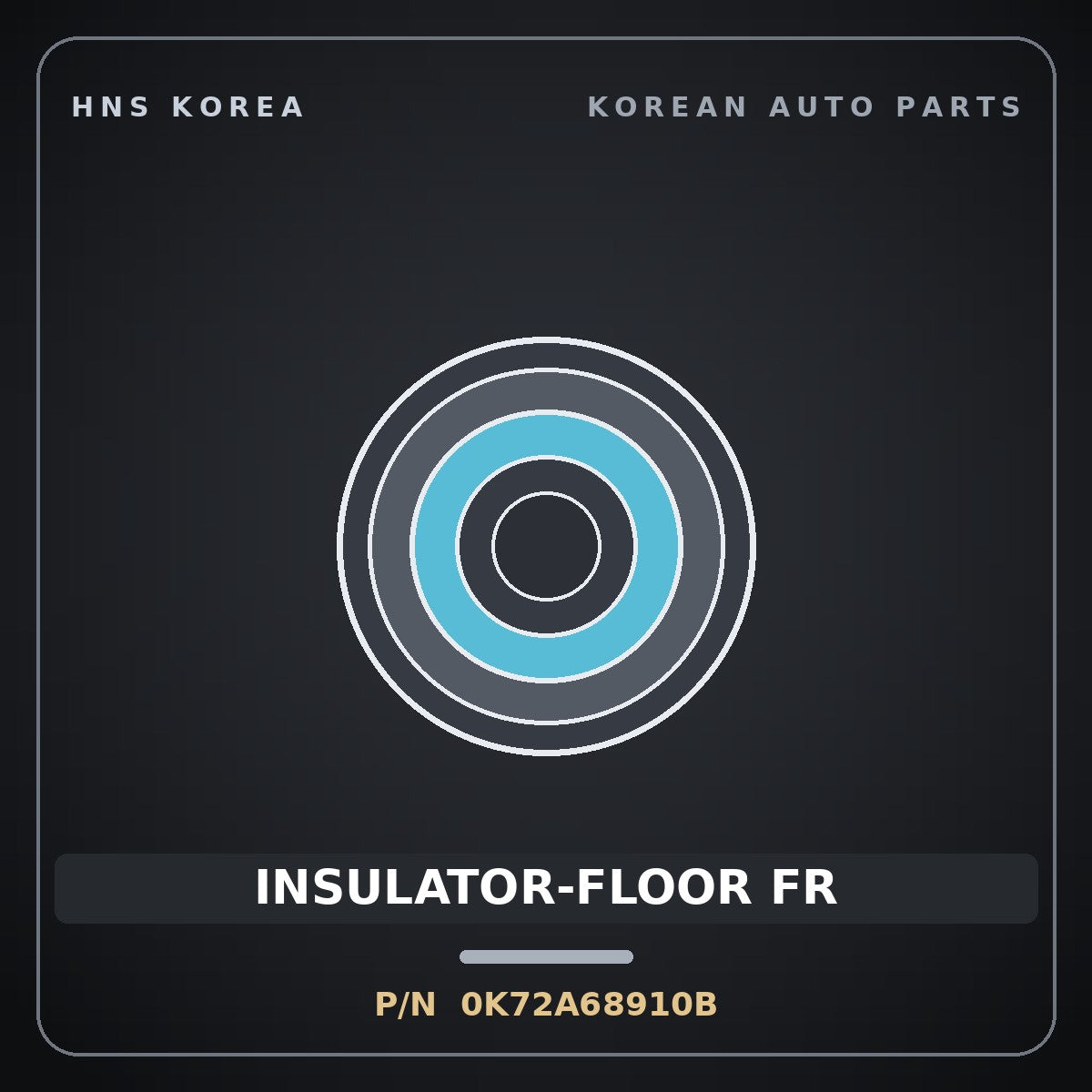 Genuine Mobis INSULATOR-FLOOR FR 0K72A68910B for Bongo 1996 HNS Parts Korea