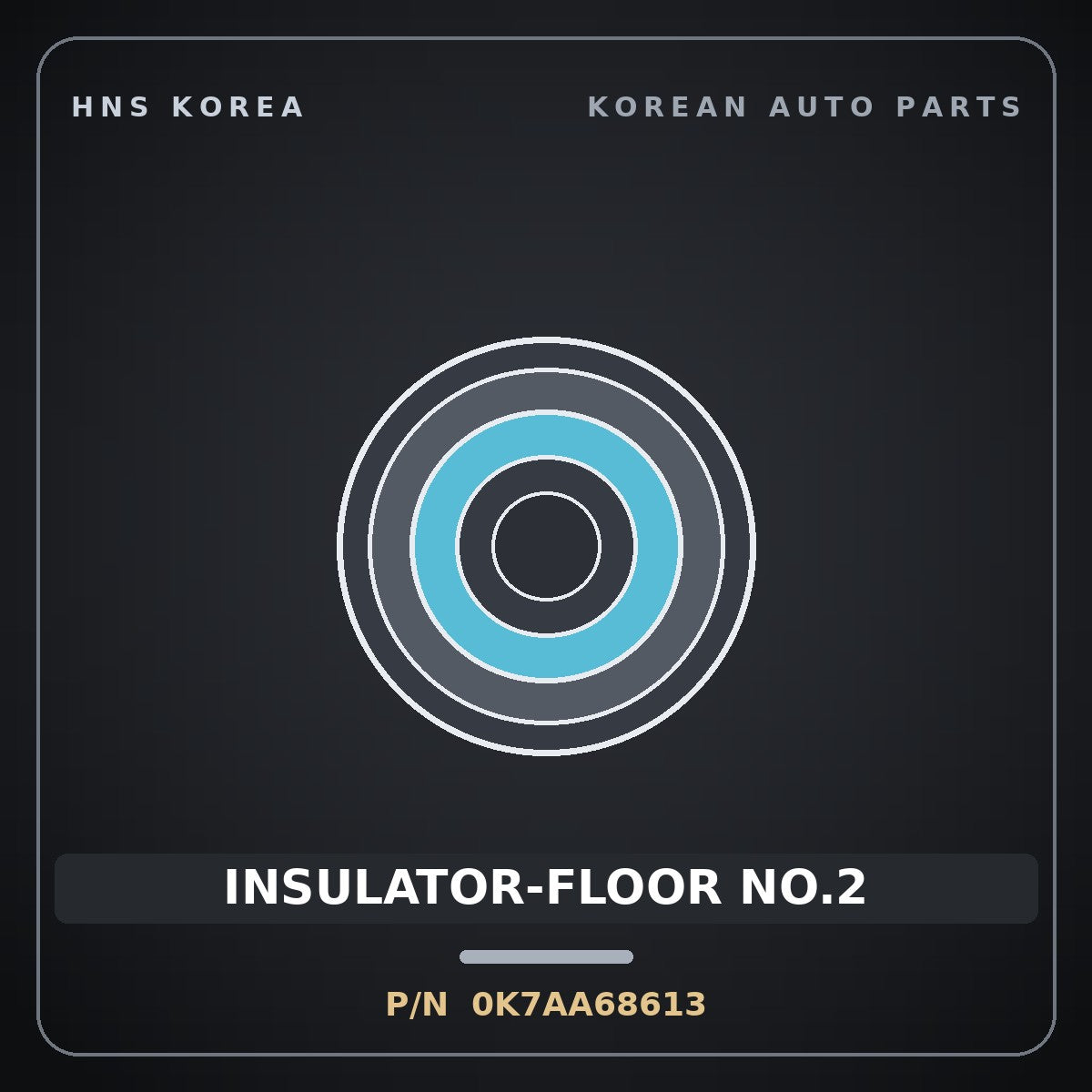 Genuine Mobis INSULATOR-FLOOR NO.2 0K7AA68613 for Bongo 1996 HNS Parts Korea