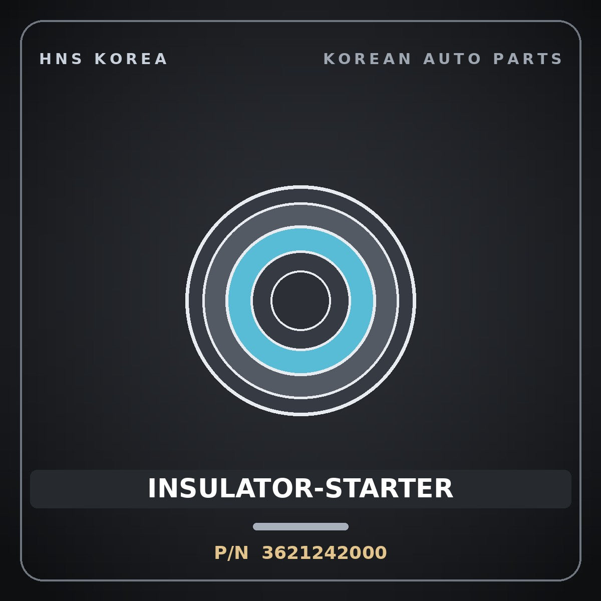 Genuine Mobis INSULATOR-STARTER 3621242000 for Grand Starex 1997 HNS Parts Korea