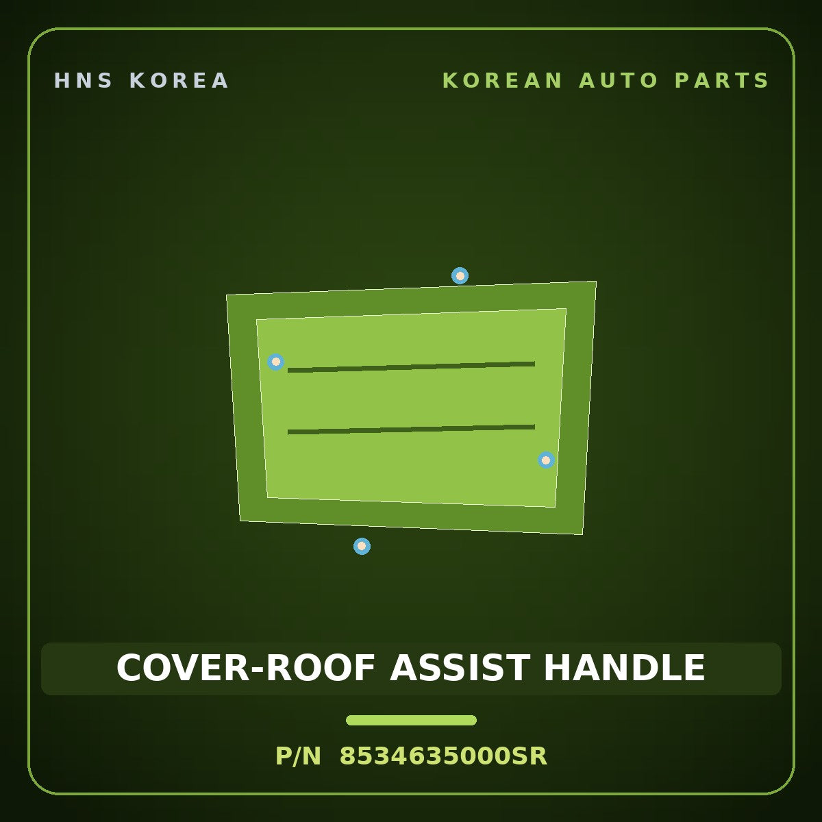 Genuine Mobis COVER-ROOF ASSIST HANDLE 8534635000SR for Starex 2004 HNS Parts Korea