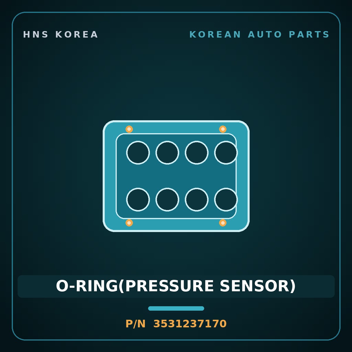 Genuine Mobis O-RING(PRESSURE SENSOR) 3531237170 for Morning 2011 HNS Parts Korea