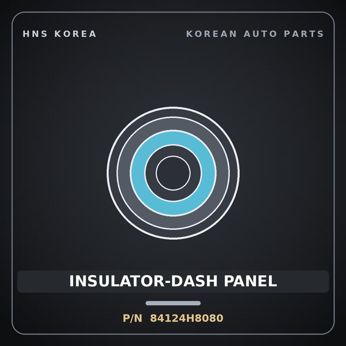 Genuine Mobis INSULATOR-DASH PANEL 84124H8080 for Stonic 2017 HNS Parts Korea