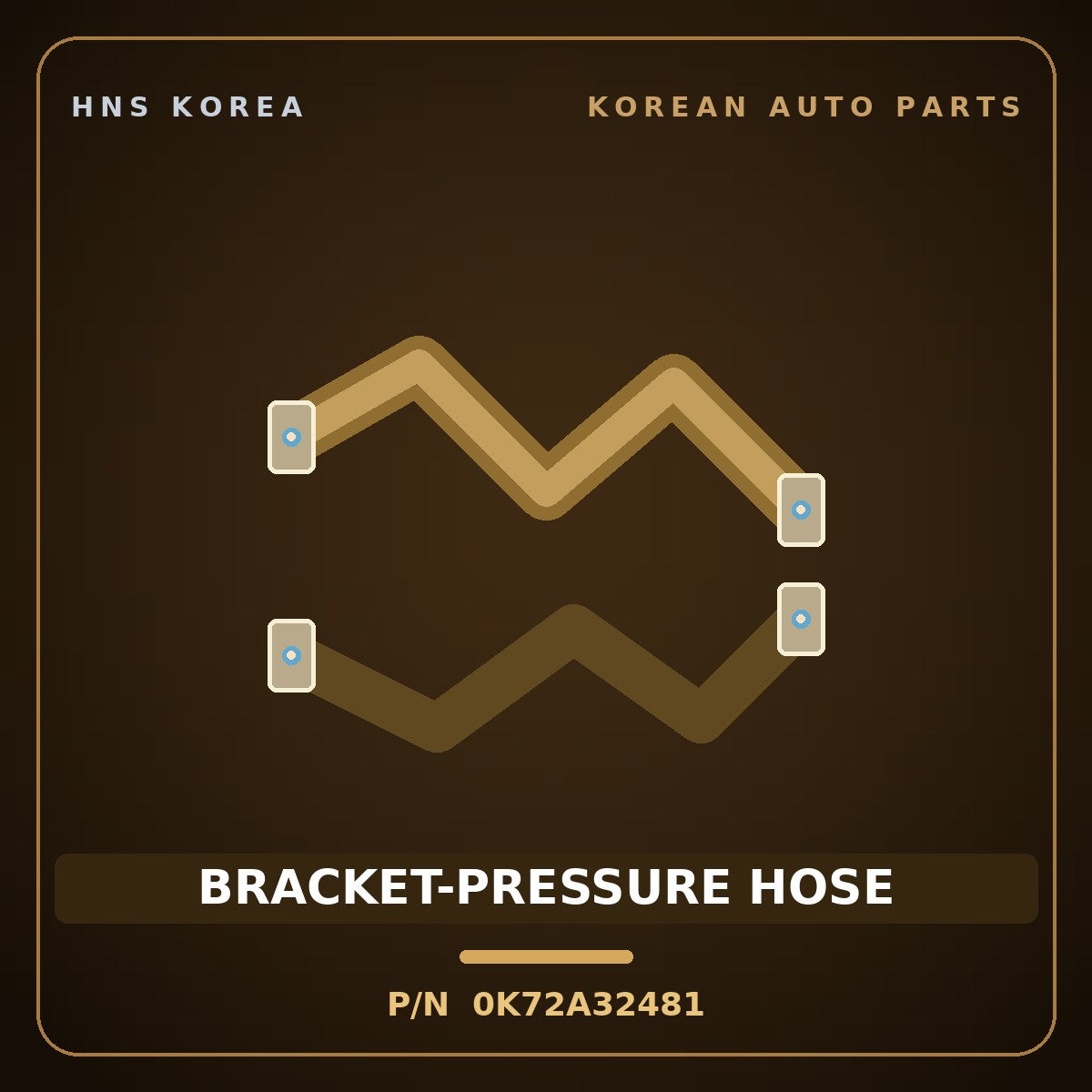 Genuine Mobis BRACKET-PRESSURE HOSE 0K72A32481 for Bongo 1996 HNS Parts Korea
