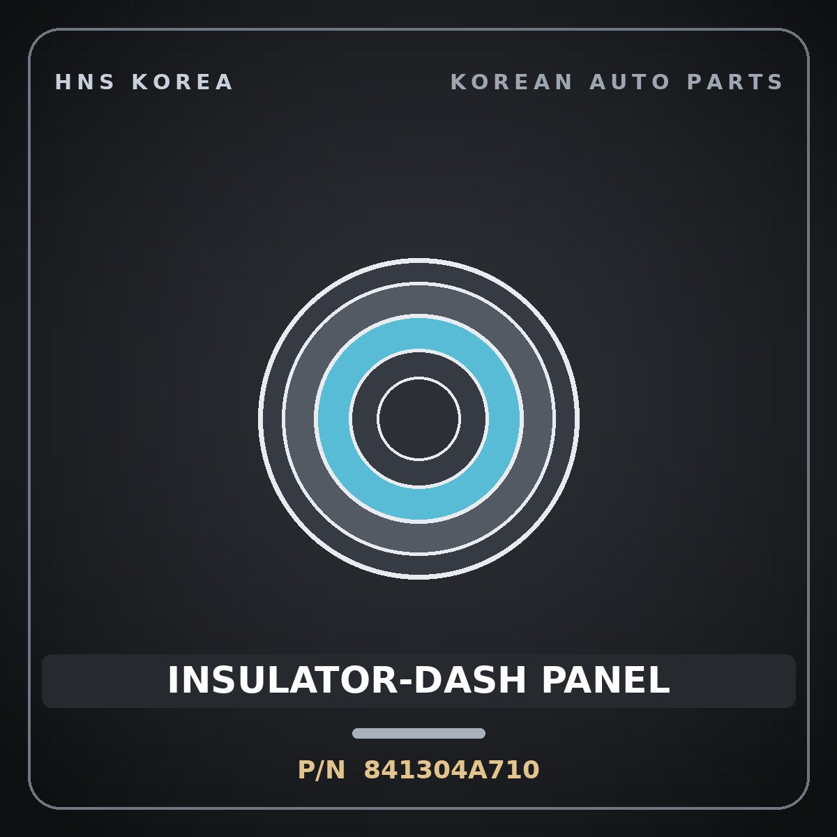 Genuine Mobis INSULATOR-DASH PANEL 841304A710 for Starex 2004 HNS Parts Korea