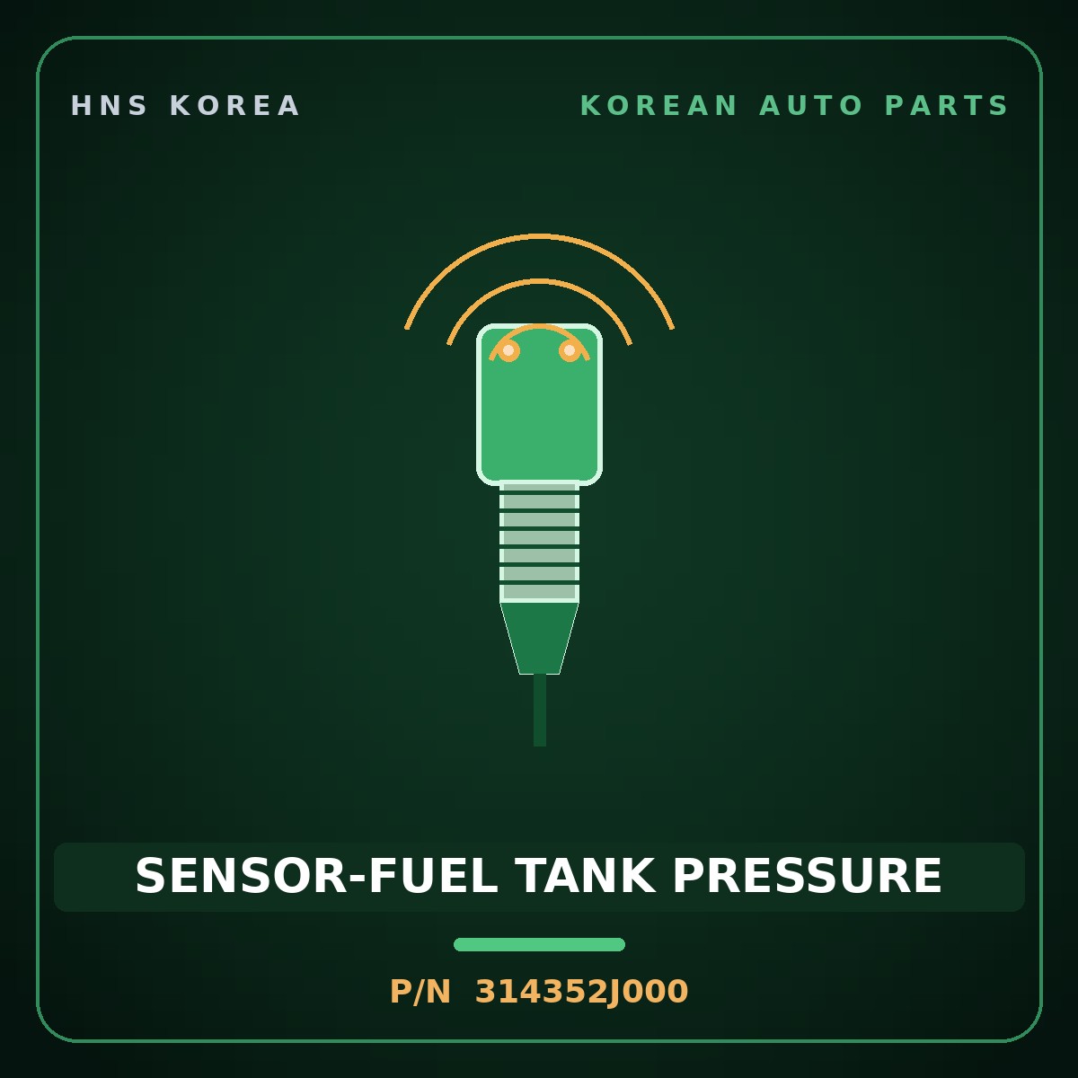 Genuine Mobis SENSOR-FUEL TANK PRESSURE 314352J000 for Accent 2006 HNS Parts Korea